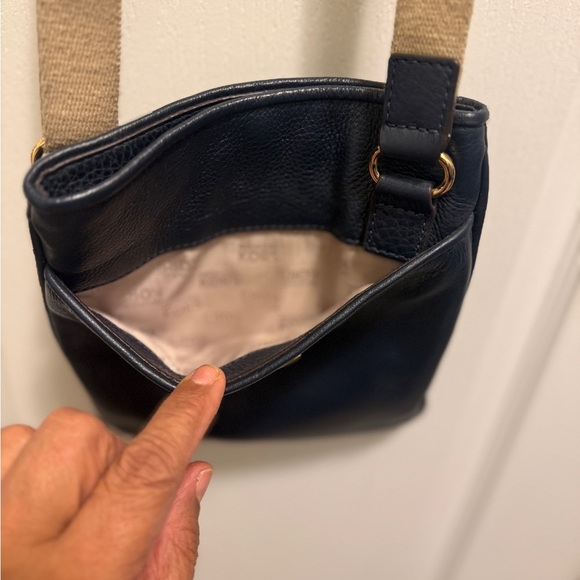 Michael Kors navy blue and Tan Crossbody Bag - Picture 8 of 10